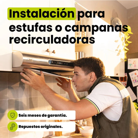 Instalación de Campana recirculada Haceb
