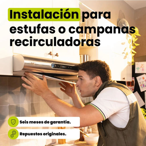 Instalación de Campana recirculada Haceb