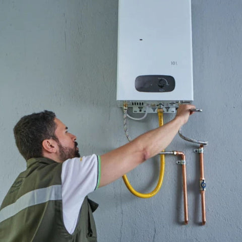 Instalación de calentador de agua de acumulación Haceb