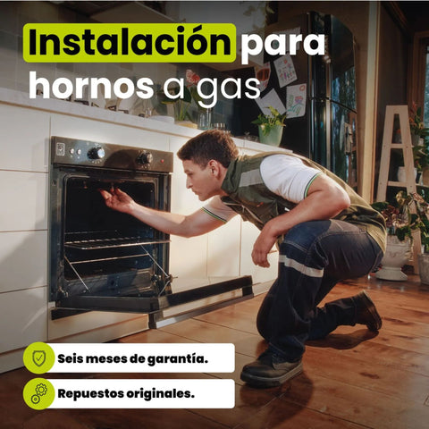 Instalación de horno a gas Haceb