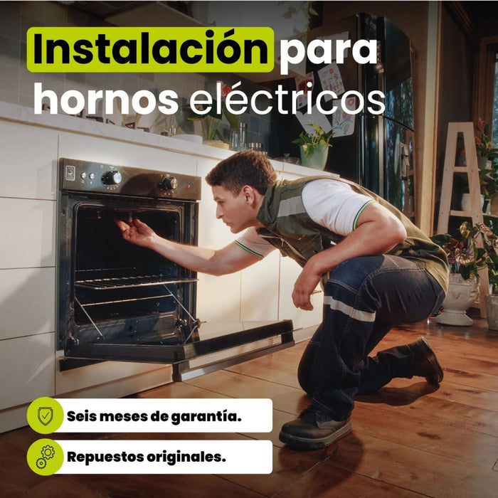 Instalación de horno eléctrico medio formato Haceb