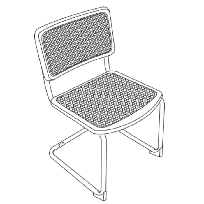 Silla Vintage, Negro y Beige, Con Espaldar Transpirable y Diseño Retro