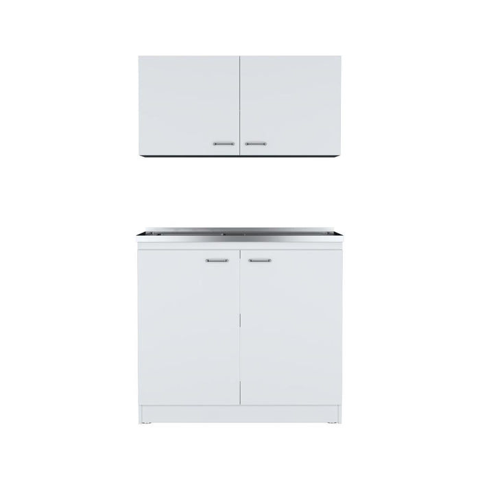 Cocina Integral Cantabria, Blanco Duqueza, Incluye Mesón Izquierdo ZF