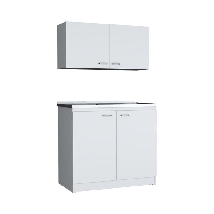 Cocina Integral Cantabria, Blanco Duqueza, Incluye Mesón Izquierdo ZF