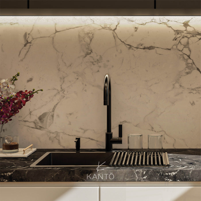 Lavaplatos Moshi de 60*40*22 cm en acero 304 color nano black marca Kanto