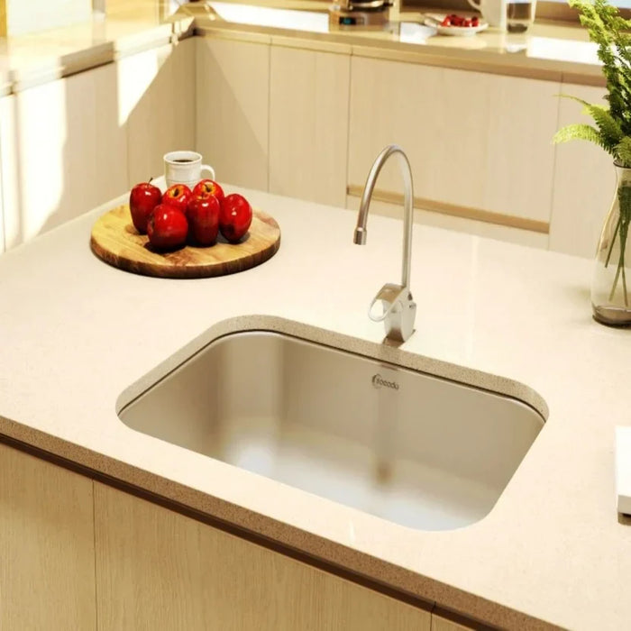 Lavaplatos de submontar en acero inoxidable 55×43 cm marca Socoda