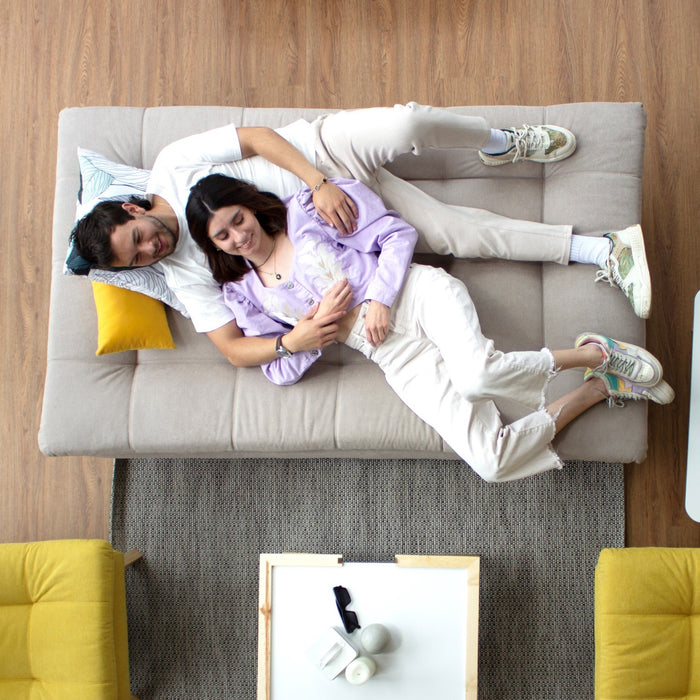 Sofa Cama Munich Reclinable 3 Posiciones 180x90x85 Taupe