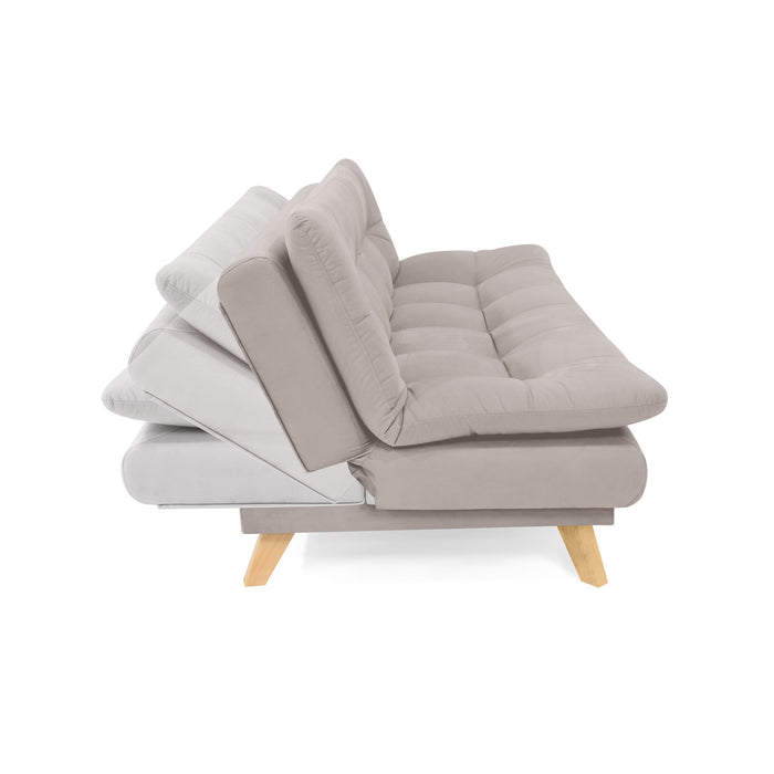 Sofa Cama Munich Reclinable 3 Posiciones 180x90x85 Taupe