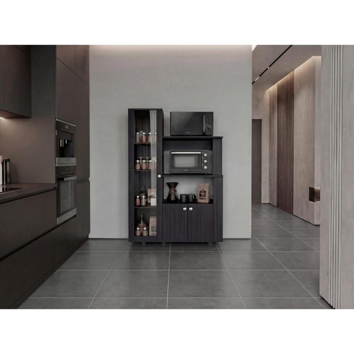 Alacena Multiusos Aldan, Kronos Wengue, con 3 Entrepaños y 3 Puertas ZF
