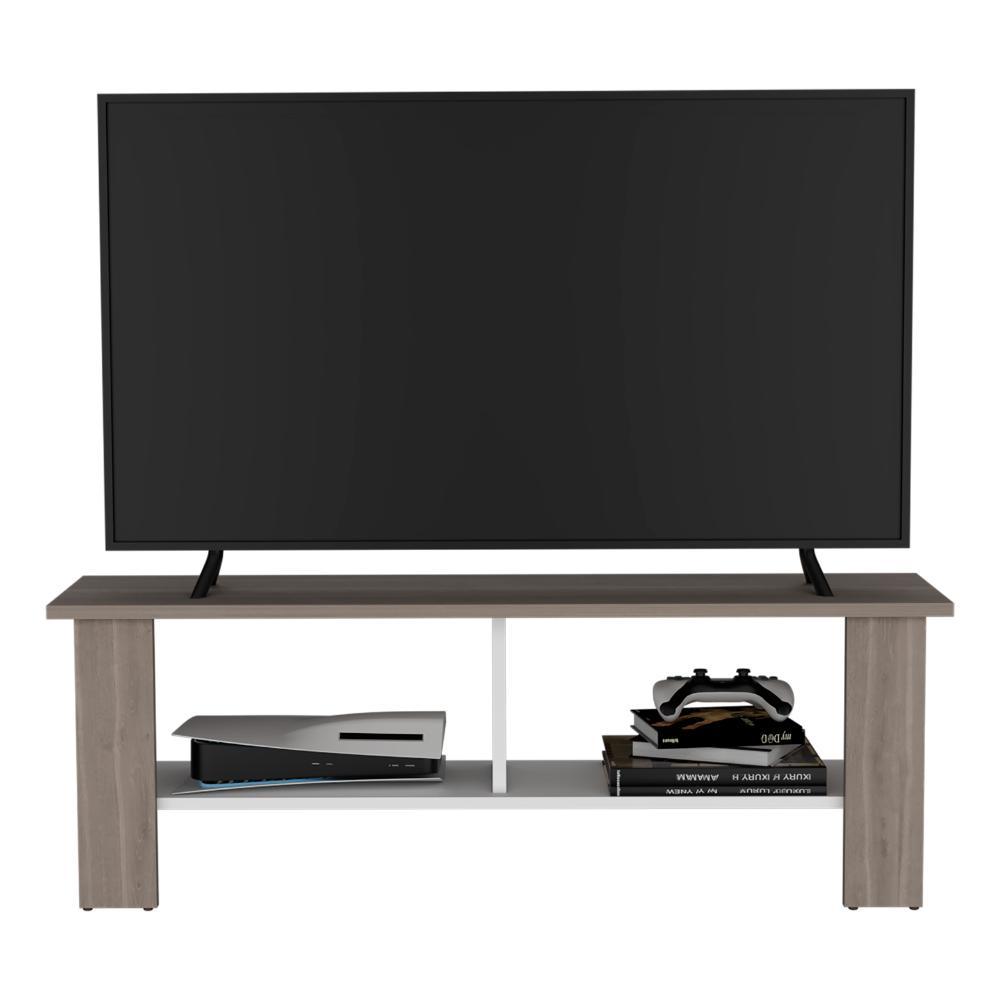 Mesa Para Tv Navi, Positano y Blanco Duqueza, Para Televisor Hasta 55 Pulgadas