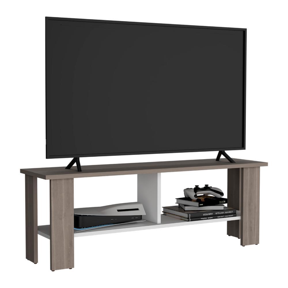 Mesa Para Tv Navi, Positano y Blanco Duqueza, Para Televisor Hasta 55 Pulgadas