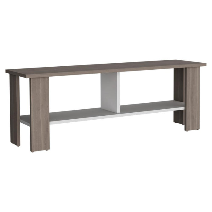 Mesa Para Tv Navi, Positano y Blanco Duqueza, Para Televisor Hasta 55 Pulgadas