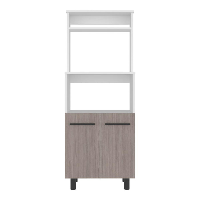 Modulo Microondas Brisan, Blanco Duqueza y Positano, con gran capacidad de almacenamiento