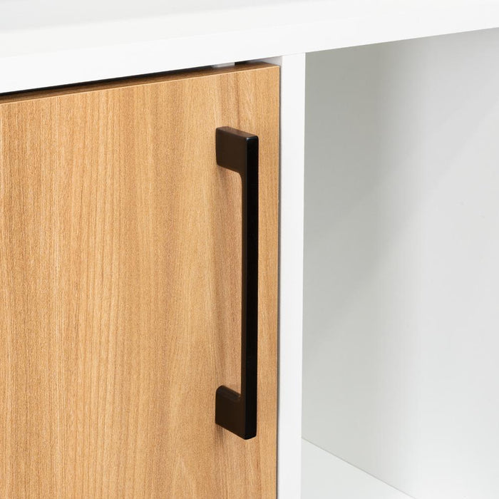 Archivador Bryce, Blanco Duqueza y Fresno Europeo, con una puerta abatible