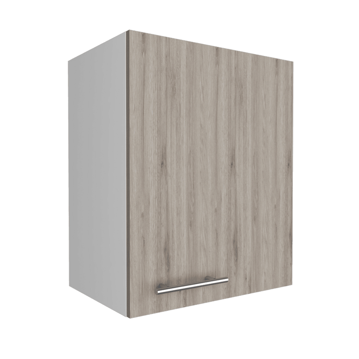 Mueble Aéreo Delhi, Humo y Blanco, con Una Puerta Batientes