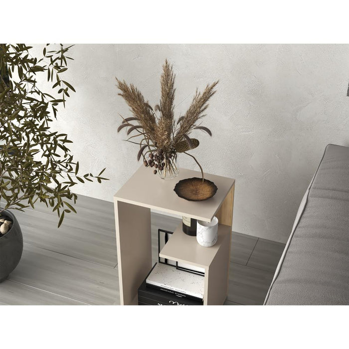 Mesa de Centro Adel, Capri y Fresno Europeo, con diseño moderno y espacio para ubicar objetos ZF
