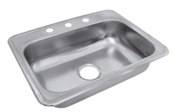 Lavaplatos para empotrar 1 poceta 53x43 cm acero Inoxidable marca Doors & tops