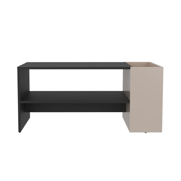 Mesa de Centro Larga Adel, Capri y Wengue, Con amplio espacio para decoración ZF
