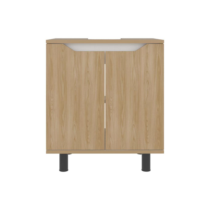 Mueble Para Lavamanos Marlo, Fresno Europeo y Blanco, No incluye Lavamanos