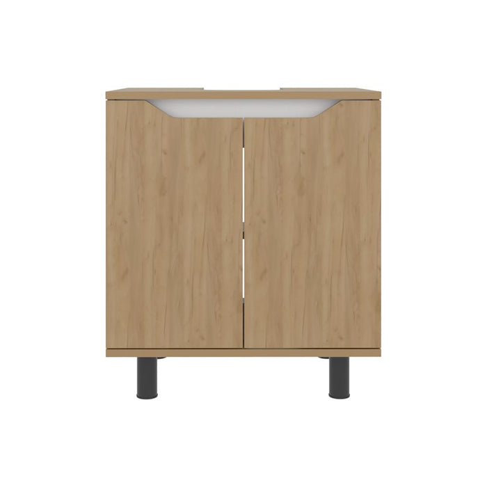 Mueble Para Lavamanos Marlo, Kronos Fresno y Kronos Blanco, No incluye Lavamanos