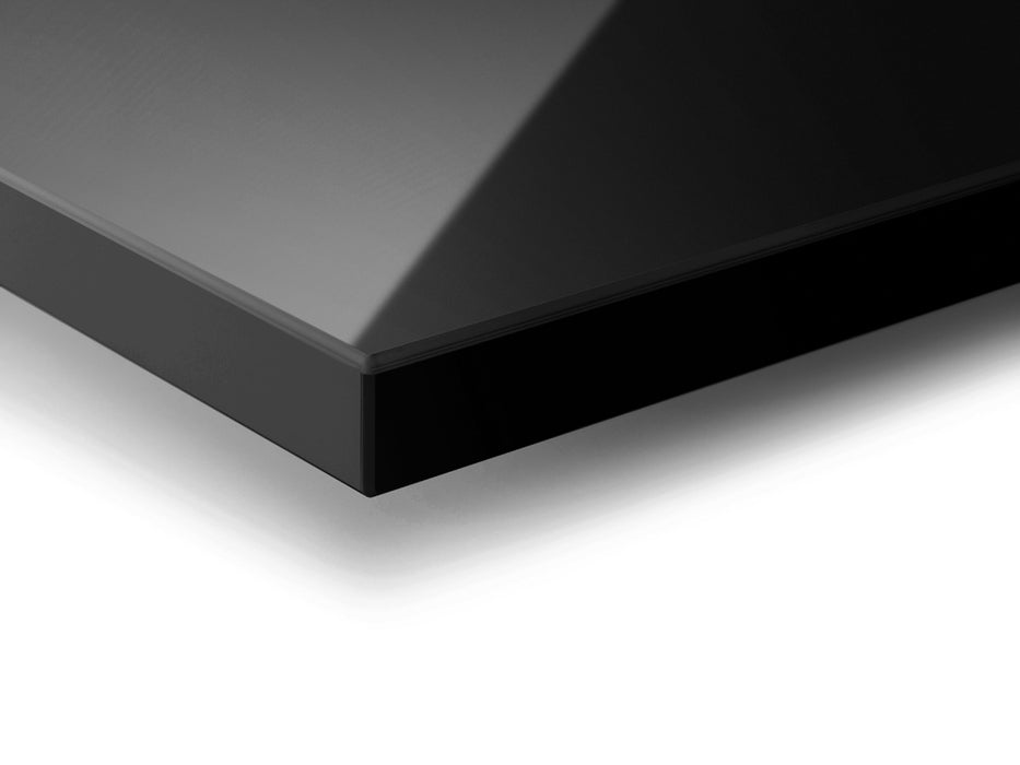 Canto semirigido mirror gloss color negro