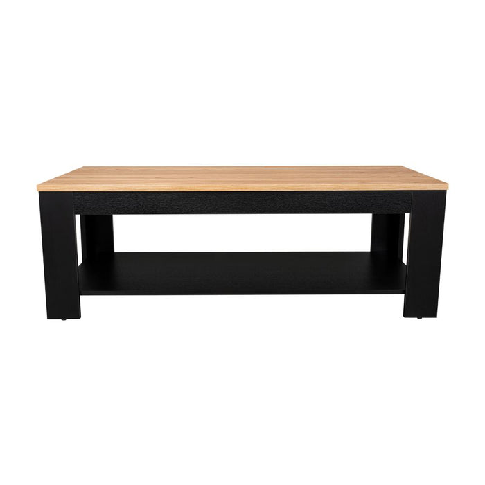 Mesa de Centro Sensi, Fresno Europeo y Wengue, con diseño moderno