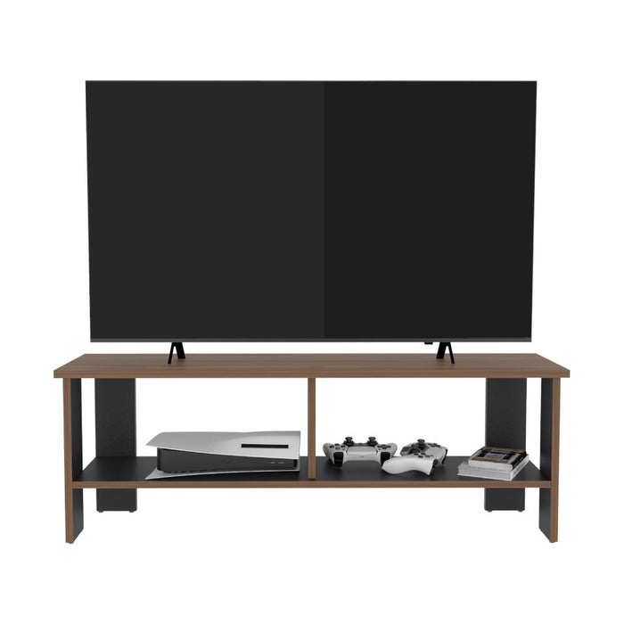 Mesa para TV Navi, Castaño y Wengue, para Televisor hasta 55 Pulgadas