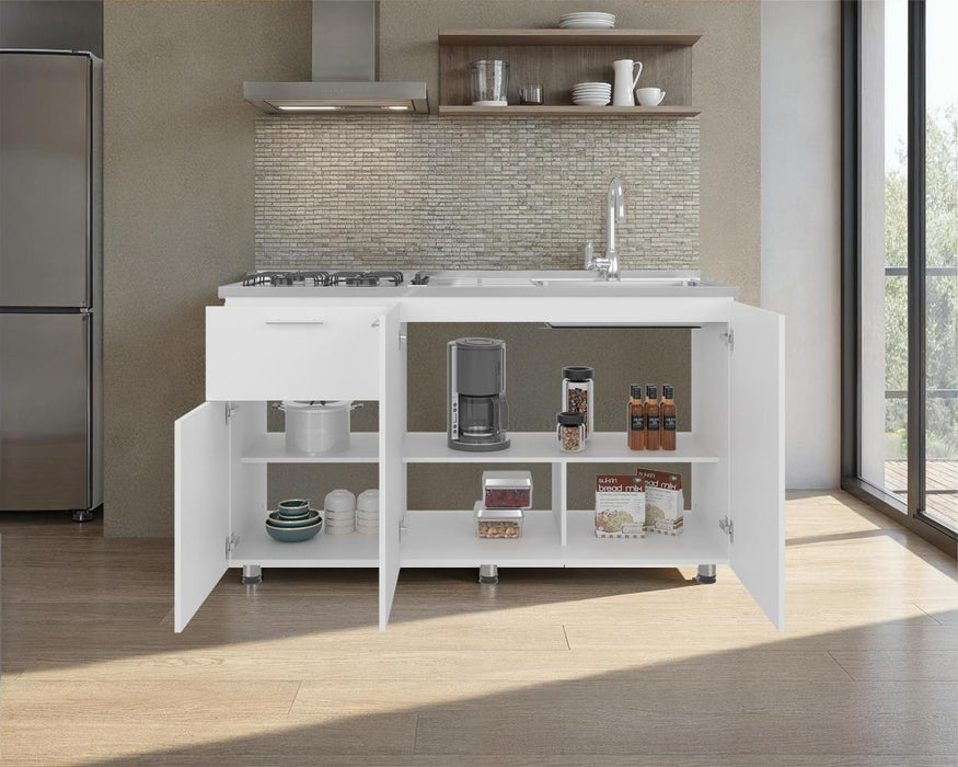 Gabinete Inferior Creta, Blanco Duqueza , Incluye Meson Zocoda Izquierdo ZF