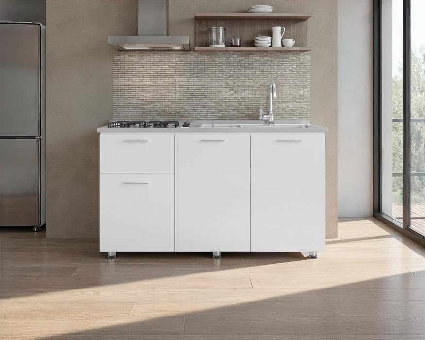 Gabinete Inferior Creta, Blanco Duqueza , Incluye Meson Zocoda Izquierdo ZF