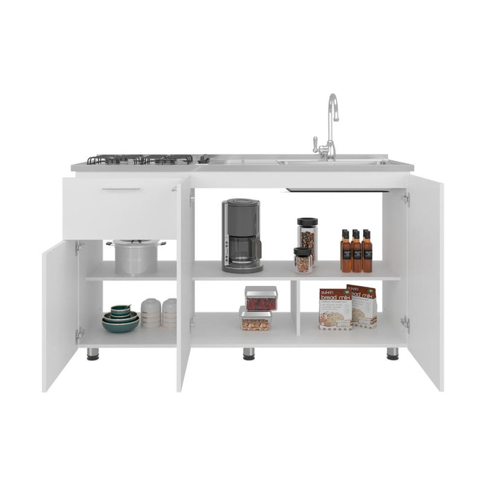 Gabinete Inferior Creta, Blanco Duqueza , Incluye Meson Zocoda Izquierdo ZF