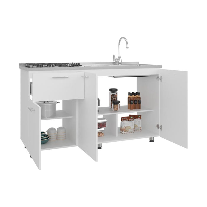 Gabinete Inferior Creta, Blanco Duqueza , Incluye Meson Zocoda Izquierdo ZF