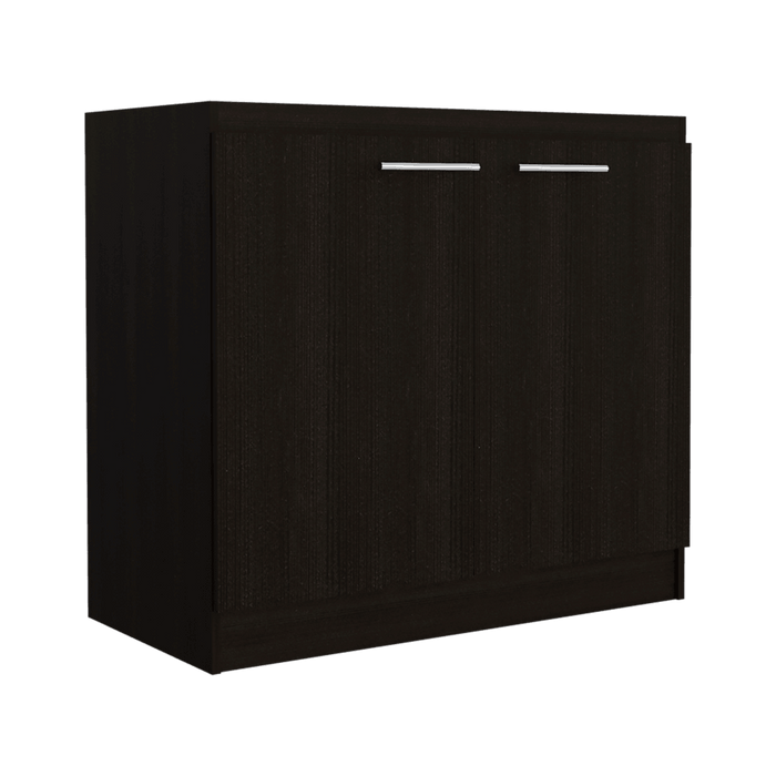 Gabinete Inferior Delhi, Wengue, con Dos Puertas Batientes con Manijas