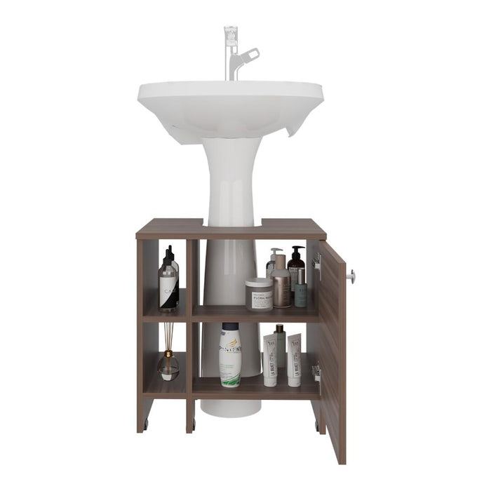 Mueble para Lavamanos Omahi, Avellana, con Variedad de Entrepaños ZF