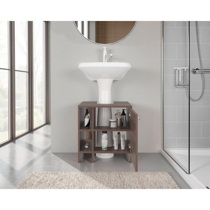 Mueble para Lavamanos Omahi, Avellana, con Variedad de Entrepaños ZF