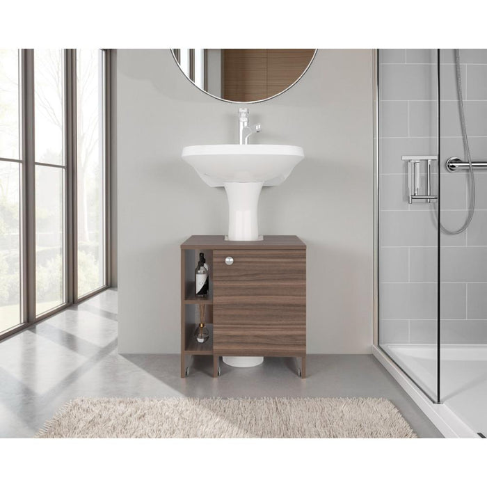 Mueble para Lavamanos Omahi, Avellana, con Variedad de Entrepaños ZF