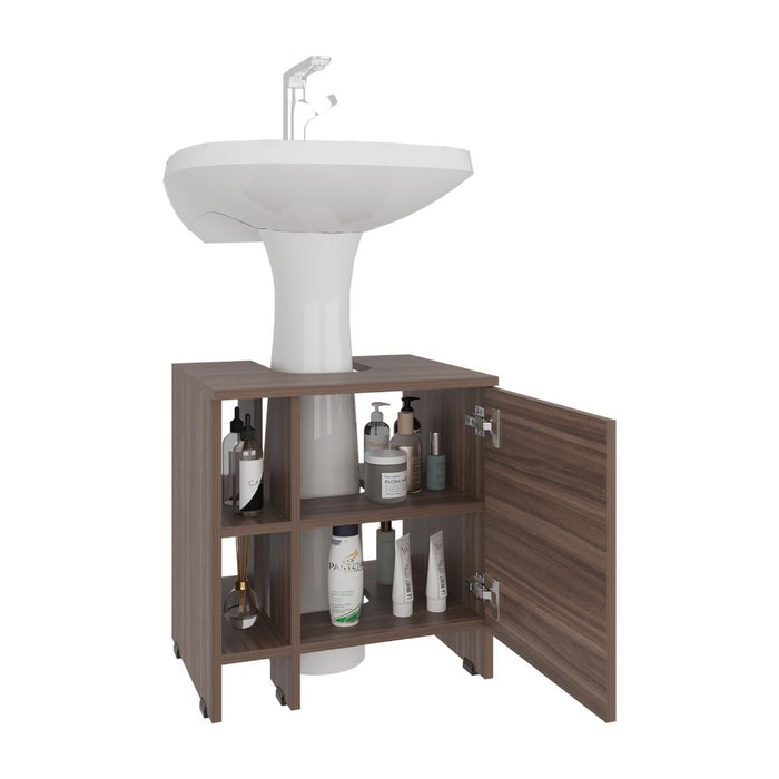 Mueble para Lavamanos Omahi, Avellana, con Variedad de Entrepaños ZF
