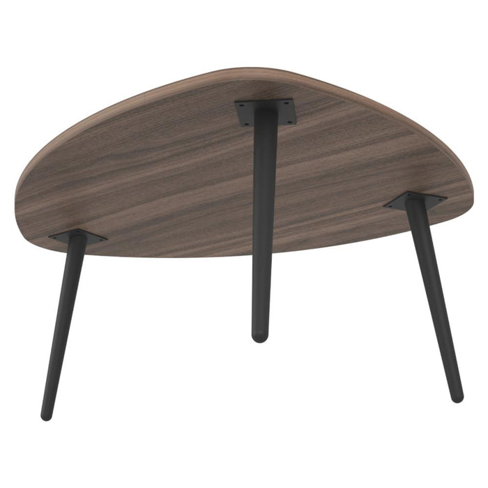 Mesa de Centro Narik, Avellana, con Bordes Ovalados