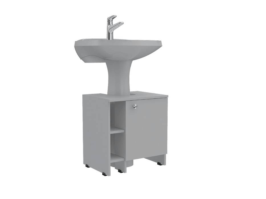 Mueble para Lavamanos Omahi, Blanco, con Variedad de Entrepaños