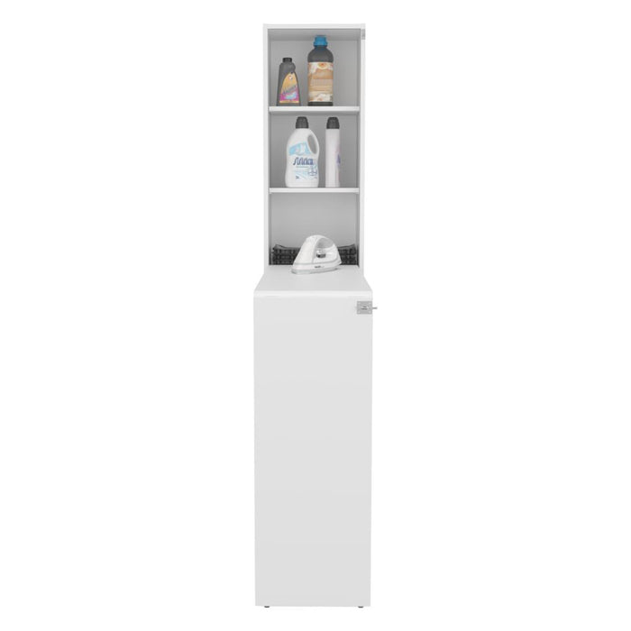 Mesa Para Planchar Plegable a la Pared Vesper, Blanco, con Amplia Superficie Baja Para Almacenamiento ZF