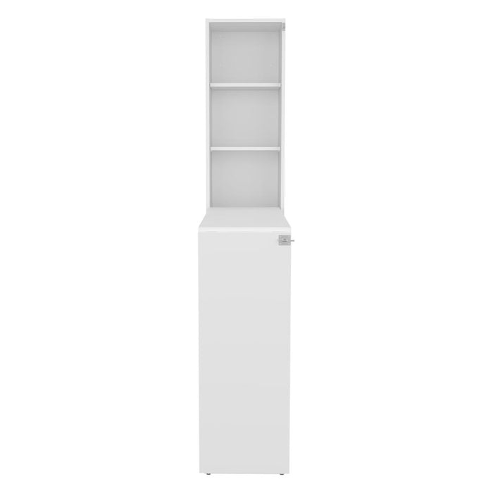Mesa Para Planchar Plegable a la Pared Vesper, Blanco, con Amplia Superficie Baja Para Almacenamiento ZF