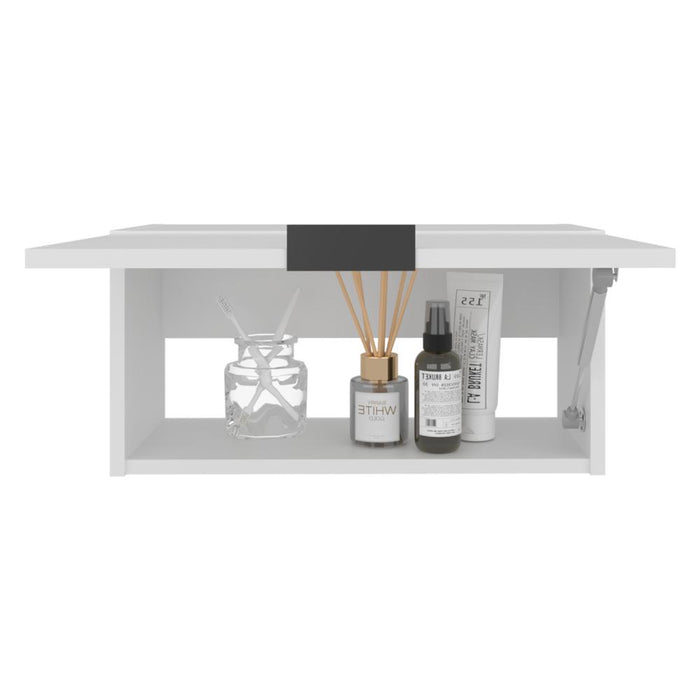 Gabinete de Baño Elsah, Kronos Blanco, con Espacio para Colocar Objetos ZF