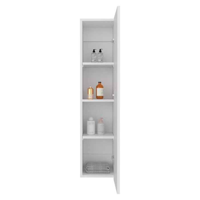 Alacena de Pared Mediana, Blanco, para implementos de aseo minimalista
