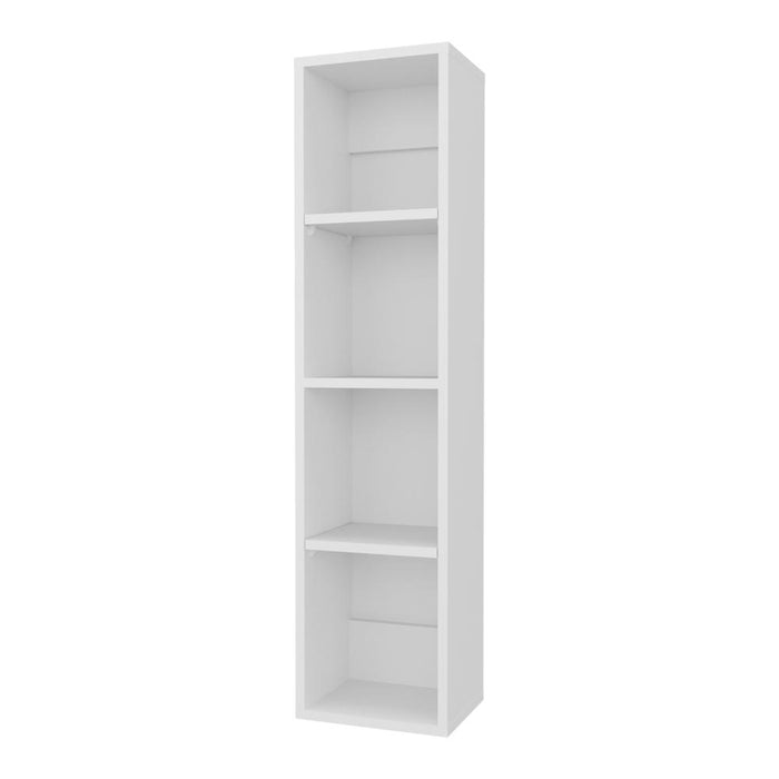 Alacena de Pared Pequeño Minimalista, Blanco, sin puertas, para implementos de aseo ZF