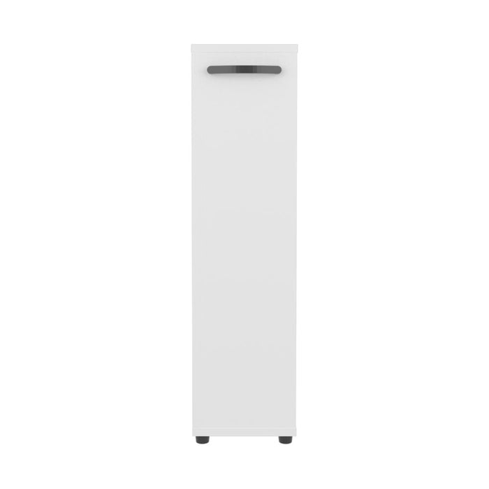 Gabinete de Baño Wiley, Kronos Blanco, con un entrepaño y espacio para ubicar objetos decorativos ZF
