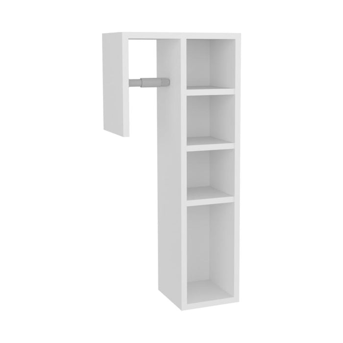 Organizador Para Papel Higienico Toilet, Kronos Blanco, con espacio para colocar objetos ZF