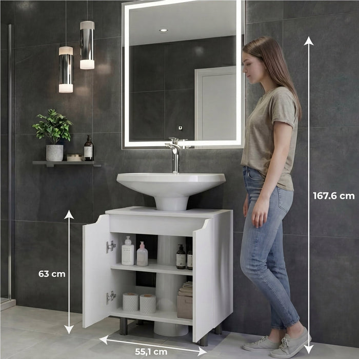 Mueble para Lavamanos Marlo, Kronos Blanco, No Incluye Lavamanos