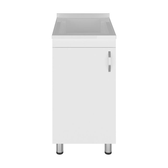 Mueble De Lavado Independiente Dawi, Kronos Blanco, Incluye lavadero no grifería ZF