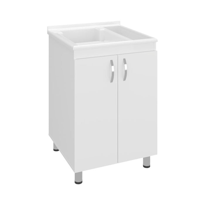 Mueble De Lavado Independiente Fowel, Kronos Blanco, Incluye lavadero no grifería ZF