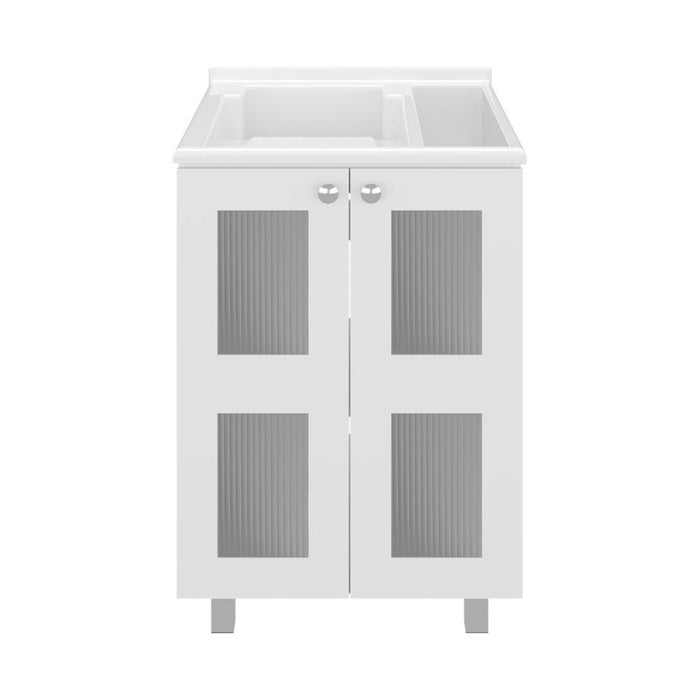 Mueble para Lavamanos Haysi, Kronos Blanco, Dos puertas abatibles y entrepaño, incluye lavamanos ZF