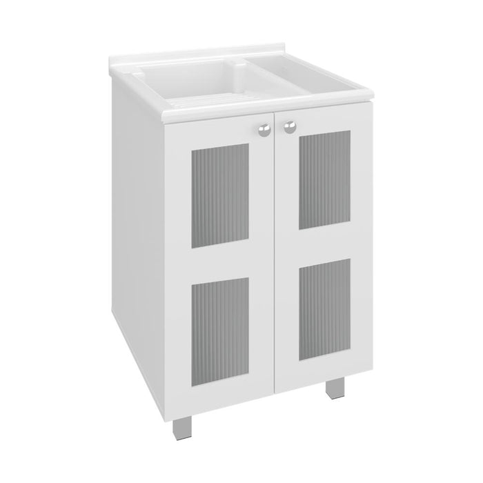 Mueble para Lavamanos Haysi, Kronos Blanco, Dos puertas abatibles y entrepaño, incluye lavamanos ZF